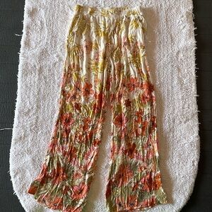Billabong Floral Wide Leg Pants size 1 ( Junior’s)